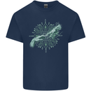 Alien Creation of Adam Parody UFO Kids T-Shirt Childrens Navy Blue
