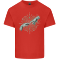 Alien Creation of Adam Parody UFO Kids T-Shirt Childrens Red