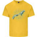 Alien Creation of Adam Parody UFO Kids T-Shirt Childrens Yellow