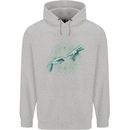 Alien Creation of Adam Parody UFO Mens 80% Cotton Hoodie Sports Grey