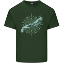 Alien Creation of Adam Parody UFO Mens Cotton T-Shirt Tee Top Forest Green