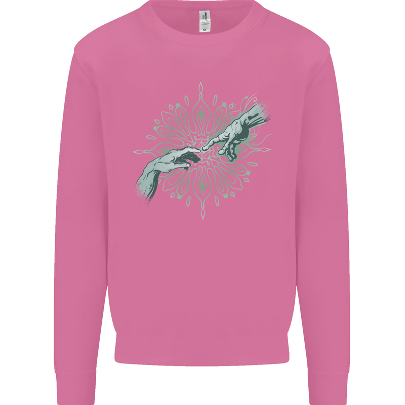 Alien Creation of Adam Parody UFO Mens Sweatshirt Jumper Azalea