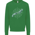 Alien Creation of Adam Parody UFO Mens Sweatshirt Jumper Irish Green