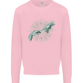 Alien Creation of Adam Parody UFO Mens Sweatshirt Jumper Light Pink