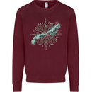 Alien Creation of Adam Parody UFO Mens Sweatshirt Jumper Maroon