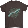 Alien Creation of Adam Parody UFO Mens T-Shirt 100% Cotton Dark Chocolate
