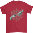 Alien Creation of Adam Parody UFO Mens T-Shirt 100% Cotton Red