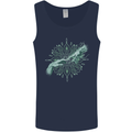 Alien Creation of Adam Parody UFO Mens Vest Tank Top Navy Blue