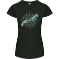 Alien Creation of Adam Parody UFO Womens Petite Cut T-Shirt Black