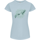 Alien Creation of Adam Parody UFO Womens Petite Cut T-Shirt Light Blue
