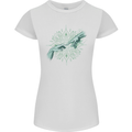 Alien Creation of Adam Parody UFO Womens Petite Cut T-Shirt White