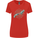 Alien Creation of Adam Parody UFO Womens Wider Cut T-Shirt Red