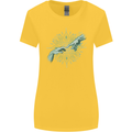 Alien Creation of Adam Parody UFO Womens Wider Cut T-Shirt Yellow