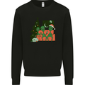 Alien Family Christmas Xmas Kids Sweatshirt Jumper Black