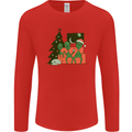 Alien Family Christmas Xmas Mens Long Sleeve T-Shirt Red