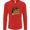 Alien Family Christmas Xmas Mens Long Sleeve T-Shirt Red