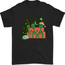 Alien Family Christmas Xmas Mens T-Shirt 100% Cotton Black