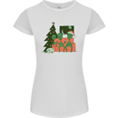 Alien Family Christmas Xmas Womens Petite Cut T-Shirt White