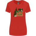 Alien Family Christmas Xmas Womens Wider Cut T-Shirt Red