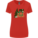 Alien Family Christmas Xmas Womens Wider Cut T-Shirt Red