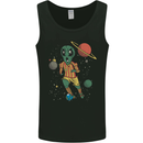 Alien Football Player Space Planets Soccer Mens Vest Tank Top Black