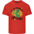 Alien Introvert I Come in Peace Funny UFO Kids T-Shirt Childrens Red