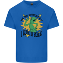 Alien Introvert I Come in Peace Funny UFO Kids T-Shirt Childrens Royal Blue