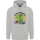 Alien Introvert I Come in Peace Funny UFO Mens 80% Cotton Hoodie Sports Grey