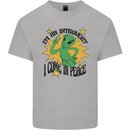 Alien Introvert I Come in Peace Funny UFO Mens Cotton T-Shirt Tee Top Sports Grey