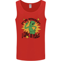 Alien Introvert I Come in Peace Funny UFO Mens Vest Tank Top Red
