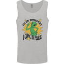Alien Introvert I Come in Peace Funny UFO Mens Vest Tank Top Sports Grey