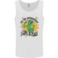 Alien Introvert I Come in Peace Funny UFO Mens Vest Tank Top White