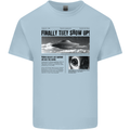 Alien News Article UFO Kids T-Shirt Childrens Light Blue