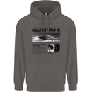 Alien News Article UFO Mens 80% Cotton Hoodie Charcoal