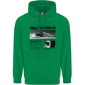Alien News Article UFO Mens 80% Cotton Hoodie Irish Green