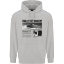 Alien News Article UFO Mens 80% Cotton Hoodie Sports Grey