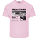 Alien News Article UFO Mens Cotton T-Shirt Tee Top Light Pink