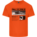 Alien News Article UFO Mens Cotton T-Shirt Tee Top Orange