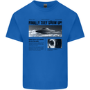 Alien News Article UFO Mens Cotton T-Shirt Tee Top Royal Blue