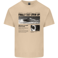 Alien News Article UFO Mens Cotton T-Shirt Tee Top Sand
