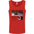 Alien News Article UFO Mens Vest Tank Top Red