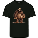 Alien in a Bigfoot Fancy Dress Outfit Ape Gorilla Mens Cotton T-Shirt Tee Top Black