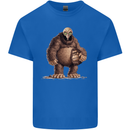 Alien in a Bigfoot Fancy Dress Outfit Ape Gorilla Mens Cotton T-Shirt Tee Top Royal Blue