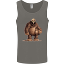 Alien in a Bigfoot Fancy Dress Outfit Ape Gorilla Mens Vest Tank Top Charcoal