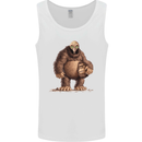 Alien in a Bigfoot Fancy Dress Outfit Ape Gorilla Mens Vest Tank Top White