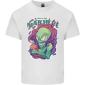 All Mad Here Alien Magic Mushrooms Mens Cotton T-Shirt Tee Top White