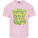 All in Conspiracy Funny Alien Poker Card Game Kids T-Shirt Childrens Light Pink