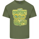 All in Conspiracy Funny Alien Poker Card Game Mens Cotton T-Shirt Tee Top Military Green