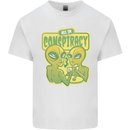 All in Conspiracy Funny Alien Poker Card Game Mens Cotton T-Shirt Tee Top White