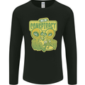 All in Conspiracy Funny Alien Poker Card Game Mens Long Sleeve T-Shirt Black